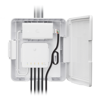 Ubiquiti | The Switch Flex Utility is an outdoor weatherproof enclosure designed for use with the Switch Flex.